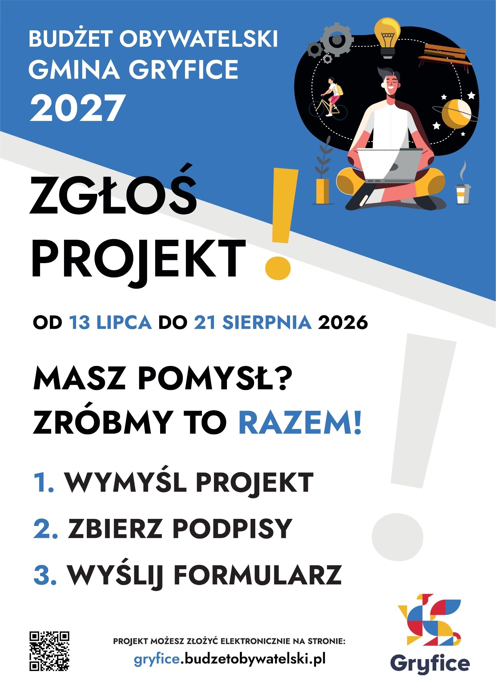Rusza Budżet Obywatelski Gminy Gryfice 2027 – zgłoś swój projekt!