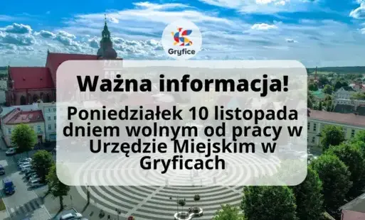 Zdjęcie do W dniu 10 listopada Urząd będzie nieczynny 