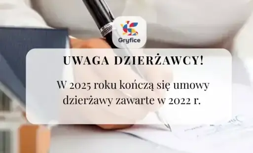 Zdjęcie do Przypomnienie dla dzierżawców – kończą się umowy zawarte w 2022 roku