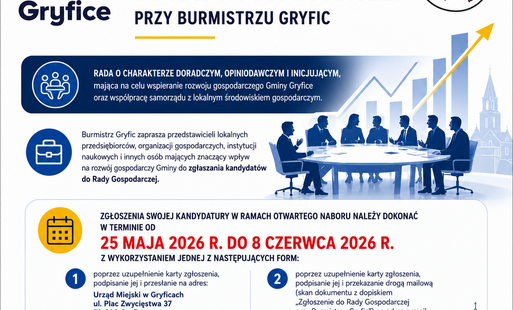 Zdjęcie do Przedłużono nab&oacute;r do Rady Gospodarczej przy Burmistrzu Gryfic