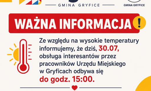 Zdjęcie do Zmiana godzin obsługi interesant&oacute;w w dniu 30 lipca
