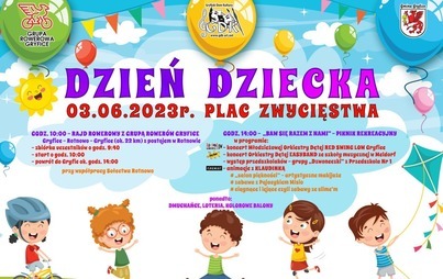Zdjęcie do Gryficki Dom Kultury i Grupa Rower&oacute;w Gryfice zapraszają do aktywnego świętowania &bdquo;Dnia Dziecka&rdquo;