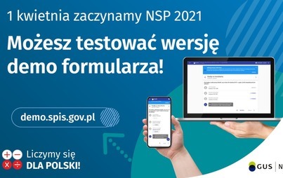 Zdjęcie do Wersja demo formularza spisowego już dostępna! - GUS | NSP 2021