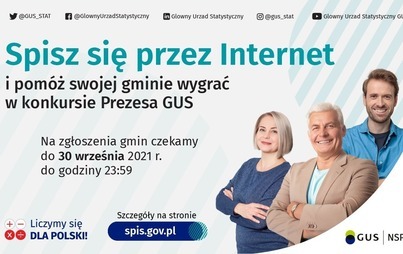 Zdjęcie do Rusza Konkurs Prezesa GUS na najbardziej cyfrową gminę Narodowego Spisu Powszechnego Ludności i Mieszkań 2021!