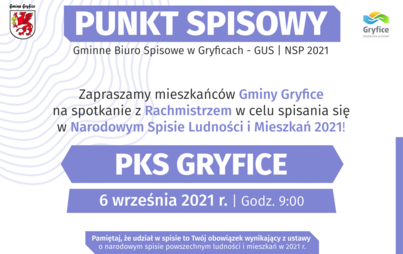 Zdjęcie do Komunikat Gminnego Biura Spisowego w Gryficach - PKS GRYFICE