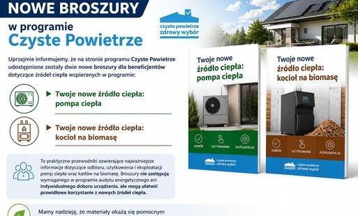 Zdjęcie do Nowe broszury dla beneficjent&oacute;w programu &bdquo;Czyste Powietrze&rdquo;