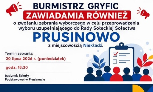 Zdjęcie do WYBORY UZUPEŁNIAJĄCE DO RADY SOŁECKIEJ PRUSINOWA 