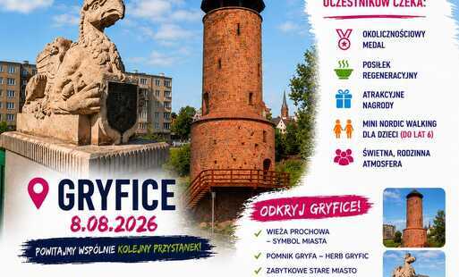 Zdjęcie do Gryfice kolejnym przystankiem Festiwalu Nordic Walking &bdquo;Od Morza do G&oacute;r&rdquo;