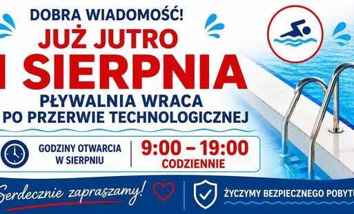 Zdjęcie do Pływalnia w Gryficach ponownie otwarta od 1 sierpnia