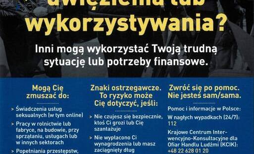 Zdjęcie do Bezpieczeństwo i przeciwdziałanie handlowi ludźmi &ndash; ważne informacje dla os&oacute;b z Ukrainy