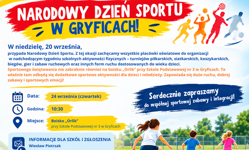 Zdjęcie do Narodowy Dzień Sportu w Gryficach
