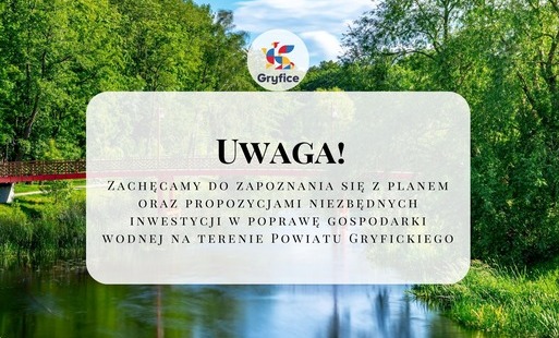 Zdjęcie do Plan Rozwoju Gospodarki Wodą dla powiatu gryfickiego