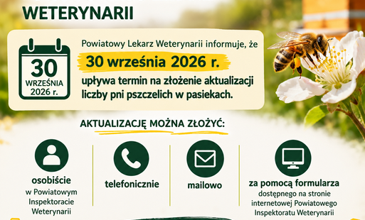 Zdjęcie do Ważna informacja dla pszczelarzy &ndash; termin aktualizacji liczby pni pszczelich