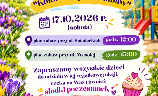 Zdjęcie do Kolorowe place zabaw &ndash; wsp&oacute;lne sadzenie krokus&oacute;w