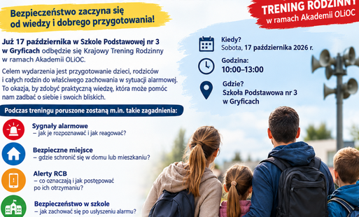 Zdjęcie do Krajowy Trening Rodzinny w Gryficach &ndash; zadbajmy wsp&oacute;lnie o bezpieczeństwo